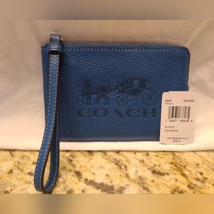 Coach corner zip wristlet